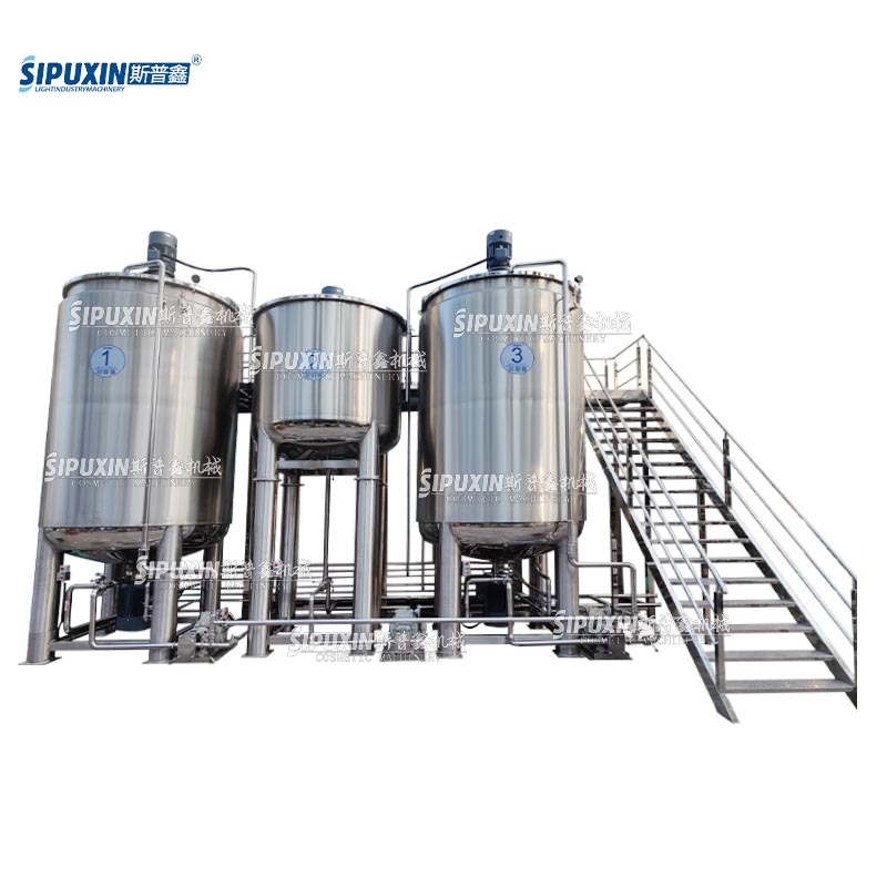 20 Ton Steam Heating Mixer Soap Manufacturing Plant Shampoo Mixing Tank